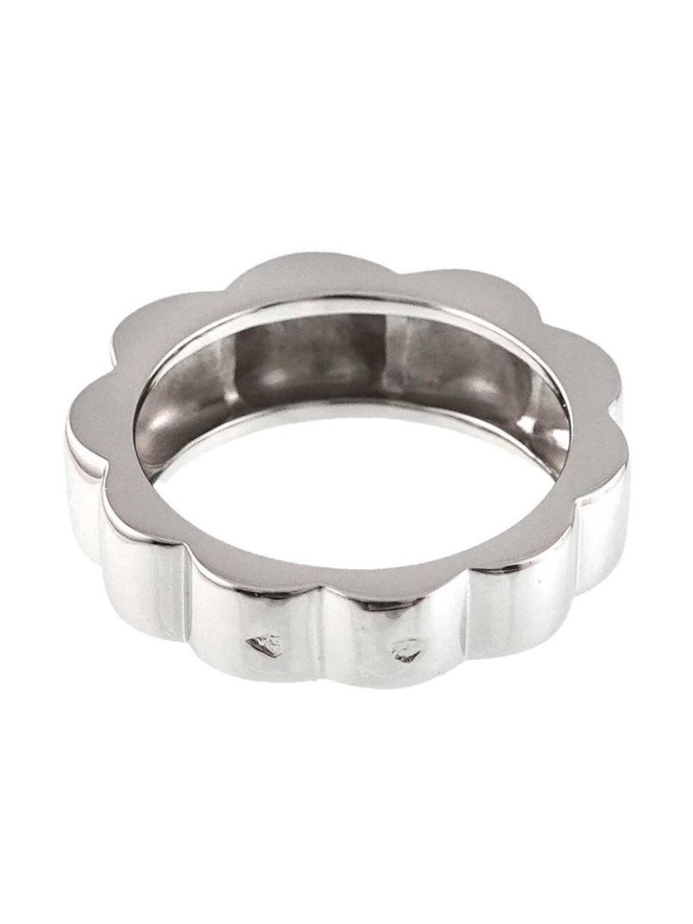 Chanel Profile Camellia Ring 18k WG White Gold 750 - Picture 6 of 9